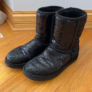 Black Sequin Uggs